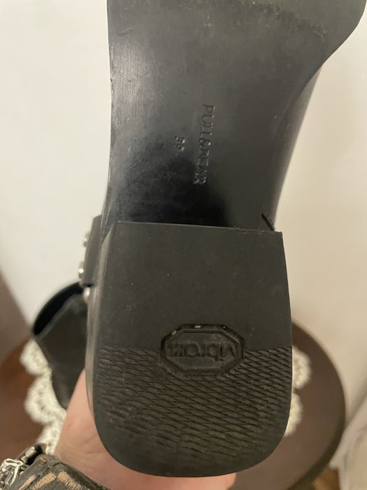 Сапожки казаки кожаные