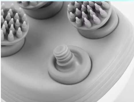 Електричний ручний масажер для тіла та голови (USB, 4 насадки, IPX6)