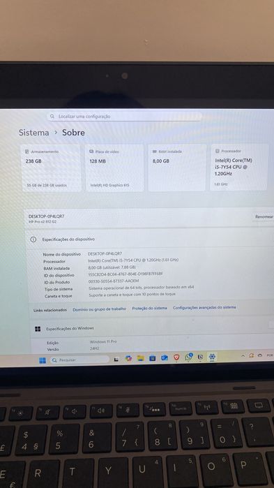 HP Pro x2 612 G2 – Portátil 2 em 1 com Tela Touchscreen