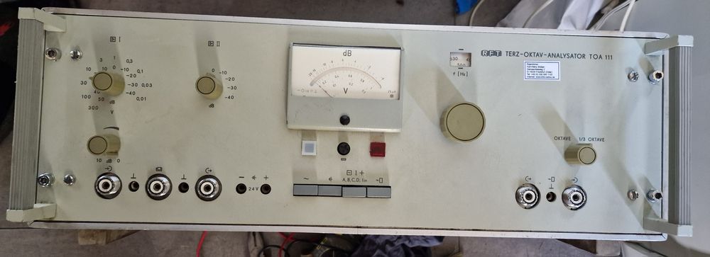 RFT terz oktav analysator TOA 111