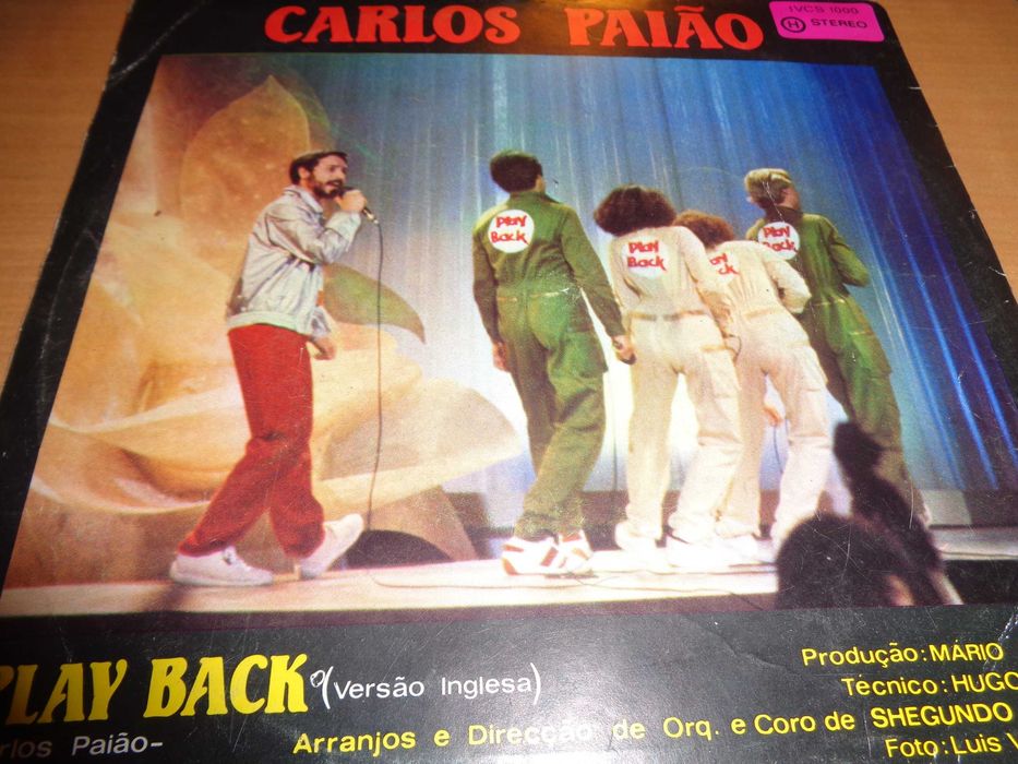 Disco Vinil Single Carlos Paião Play Back Oferta do Envio