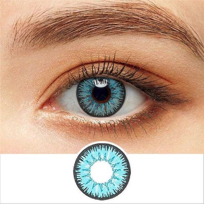 Lentes de contacto coloridas unissexo para um novo visual + estojo grá