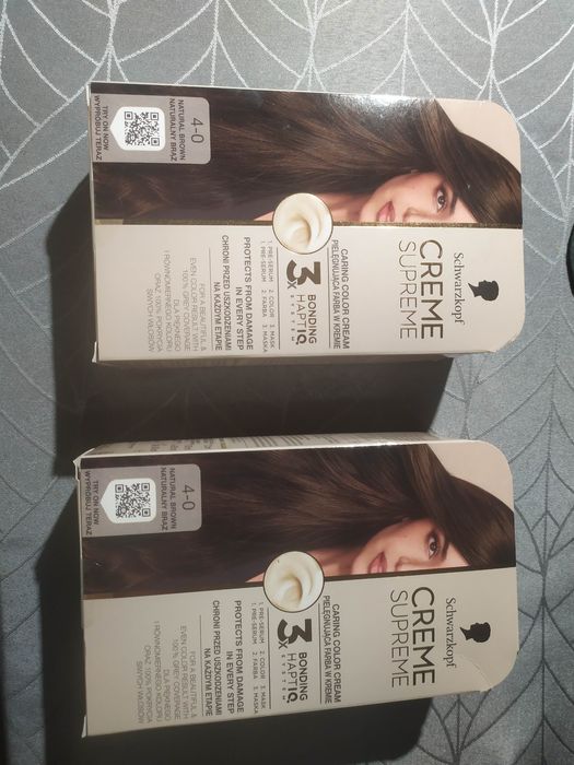 Pielęgnująca farba w kremie naturalny brąz 2 szt