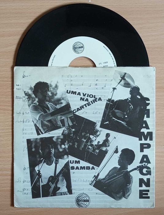 CHAMPAGNE Uma Viola SINGLE 1989 obscuridade do Rock Português