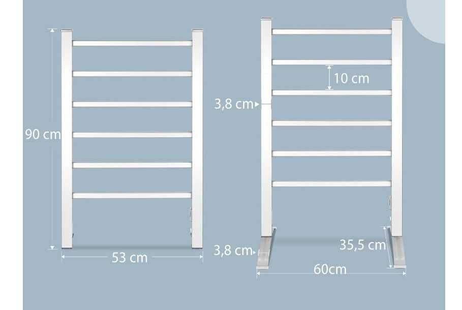 Toalheiro elétrico/aquecedor de toalhas para reparação ou peças