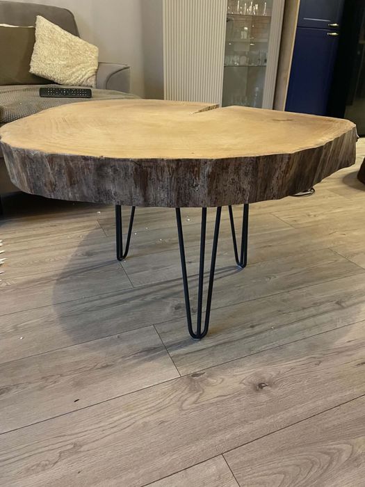 Stolik kawowy drewniany loft