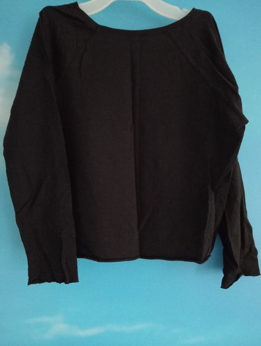 Bluzka czarna rękaw 3/4 XS/S 34/36