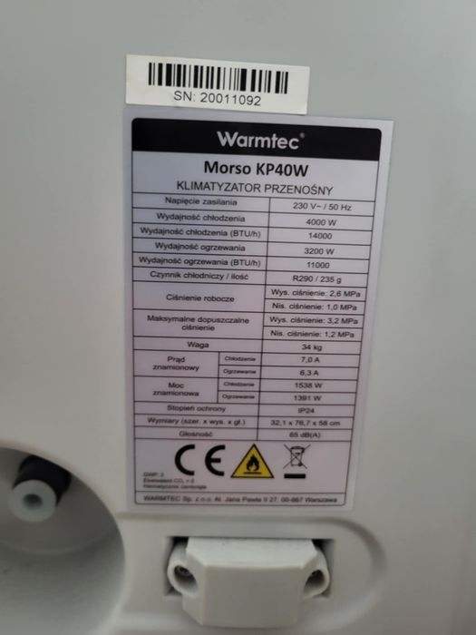 Klimatyzator przenośny Warmtec Morso