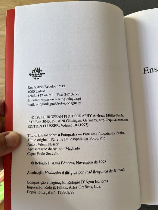 Ensaio sobre a fotografia de vilém flusser