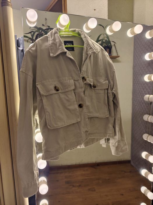 Джинсовка жіноча zara, колір м'ята