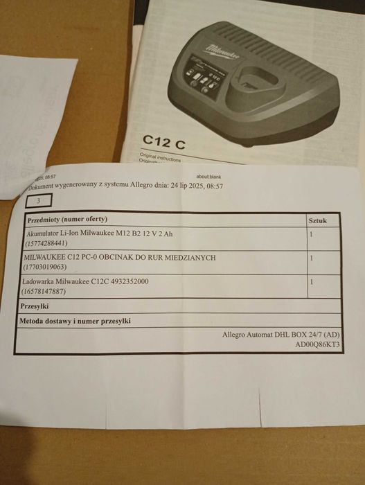 MILWAUKEE C12PC-0 M12 Obcinak do  rur miedzianych