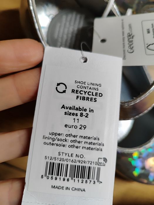 Святкові балетки George, туфлі 29 р.