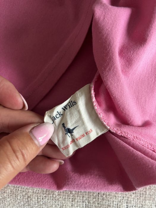 Rozowa bawelniana koszulka jack wills w dobrym stanie
