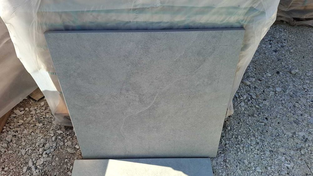 Płytki Tarasowe 60x60x2 cm PIZZARA GREY Gres Tarasowy w szarym kolorze
