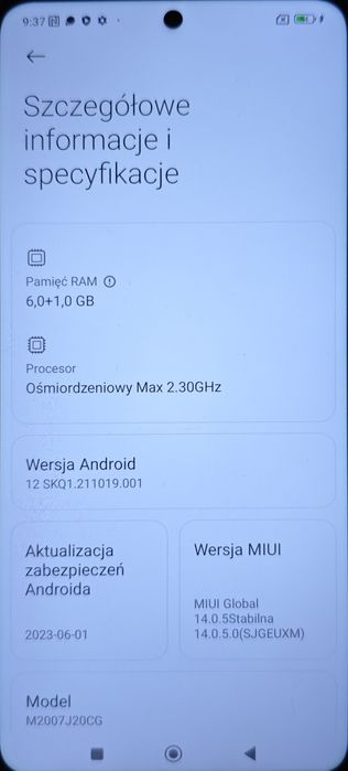 Telefon POCO X3 NFC + ładowarka