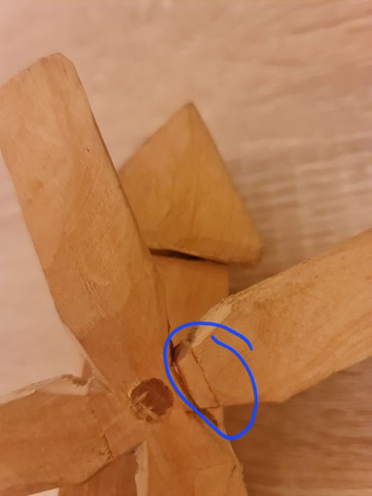 Wiatrak drewniany,miniatura,dekoracja