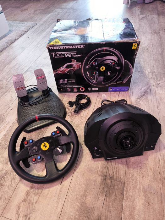 Kierownica Thrustmaster T300 Ferrari GTE | BOX | Opcja 3 lub 2 pedały!