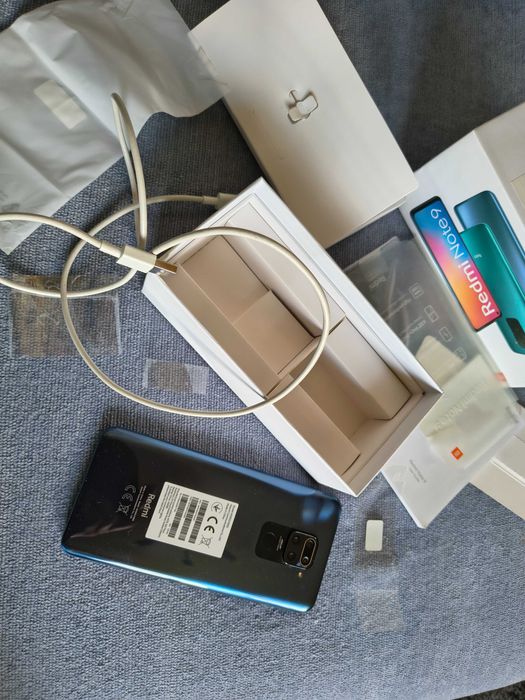 Smartfon Redmi Note 9 - niebieski stan bardzo dobry 128GB