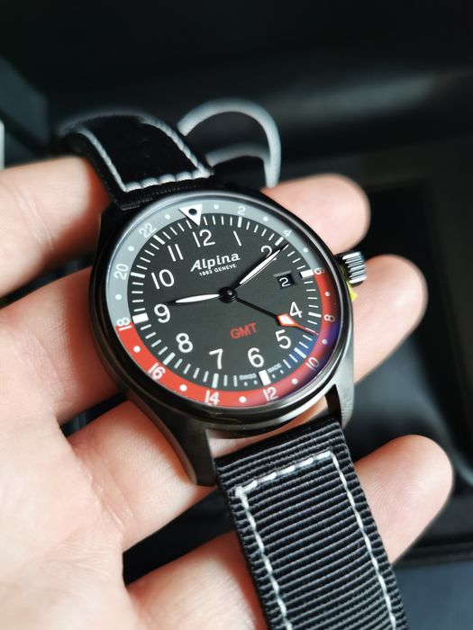 Zegarek męski Alpina Startimer Pilot Quartz GMT AL-247BR4FBS6
