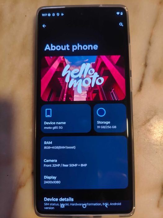 Motorola Moto G85 5G XT2427-2 ecrã curvo pOLED e certificações visuais (SGS Low Blue Light)