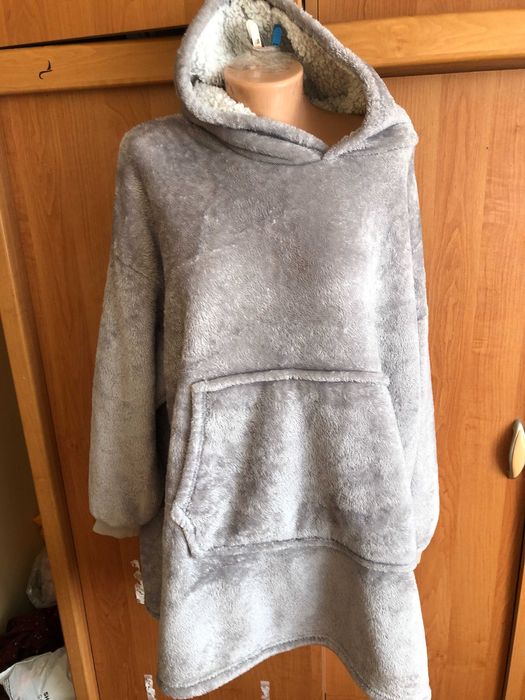 Меховушка, плюшева туника, кофта, худи, 2-3XL. oeko-tex.