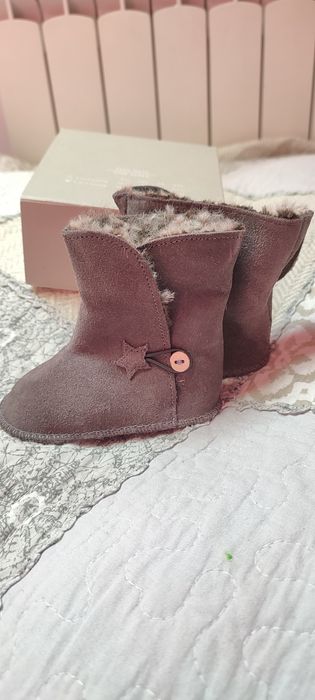 Buciki, botki, niechodki, rózm.74, Zara Mini