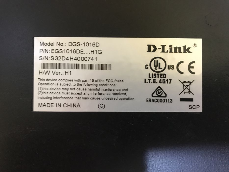 Switch D-Link 16 portas Unmanaged