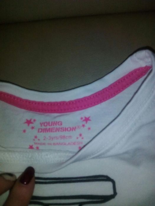 Bluzka bluzeczka r 86/92 ze złotą kokardą