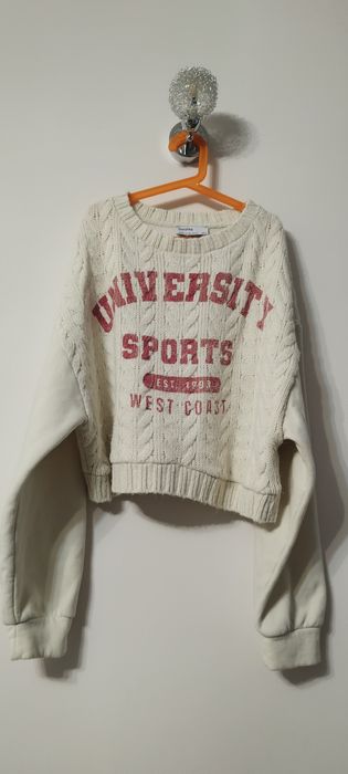 Sweter oversize Bershka krótki rozm. XS