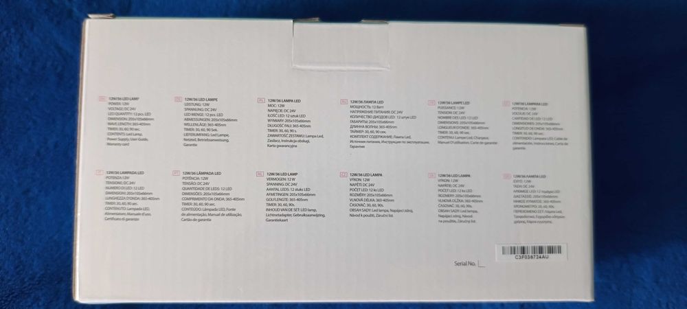 Nowa lampa UV do paznokci Neonail, biała nie używana