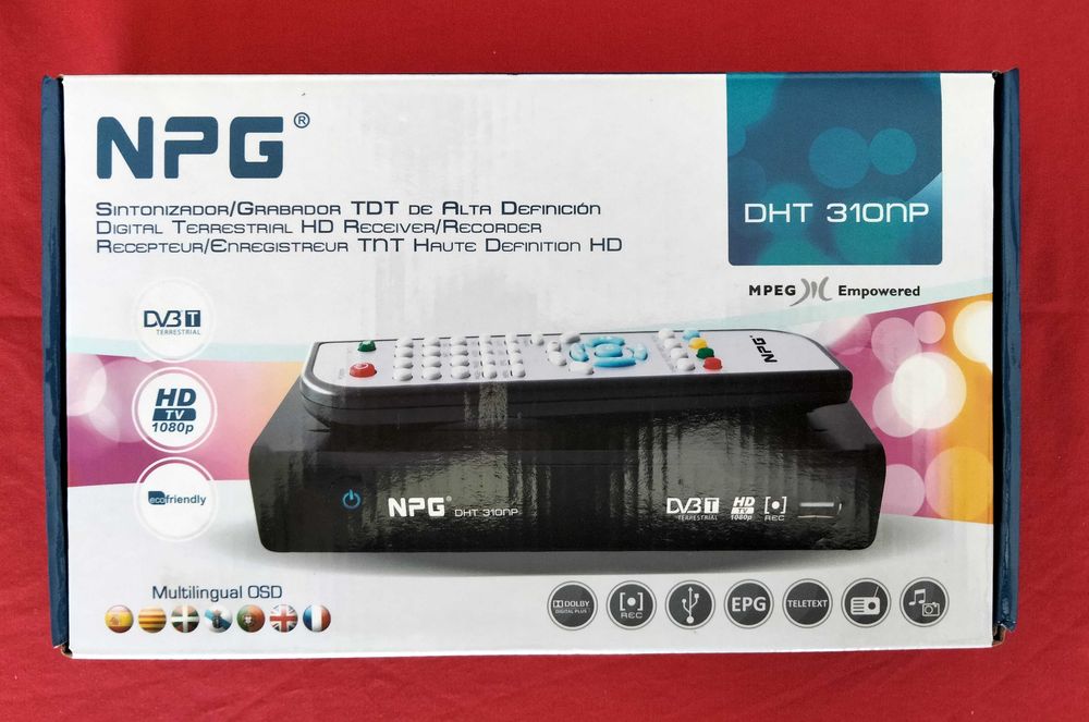 TDT sintonizador gravador de alta definição NPG-DHT 310NP