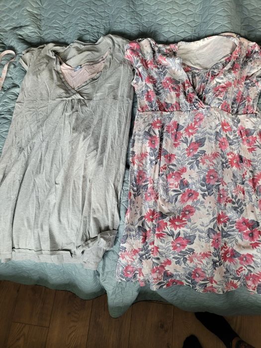 Piżama koszula nocna do karmienia lub porodu