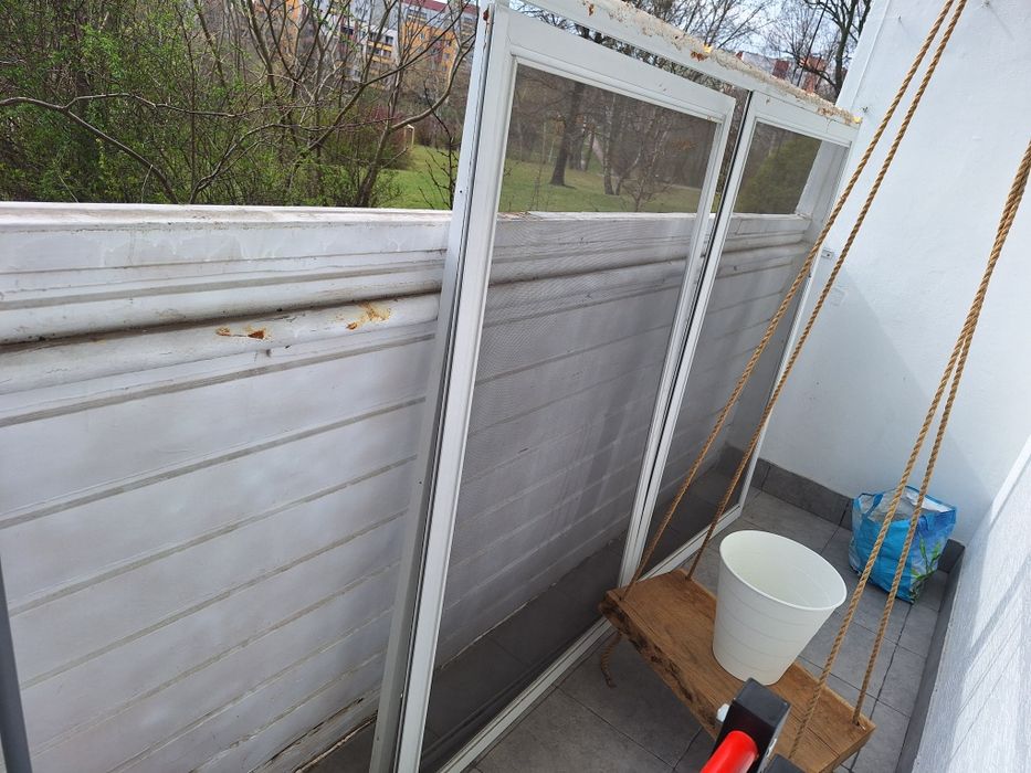 Siatka moskitiera przesuwna balkon okno  balkon 2m×1,5m system drzwi p