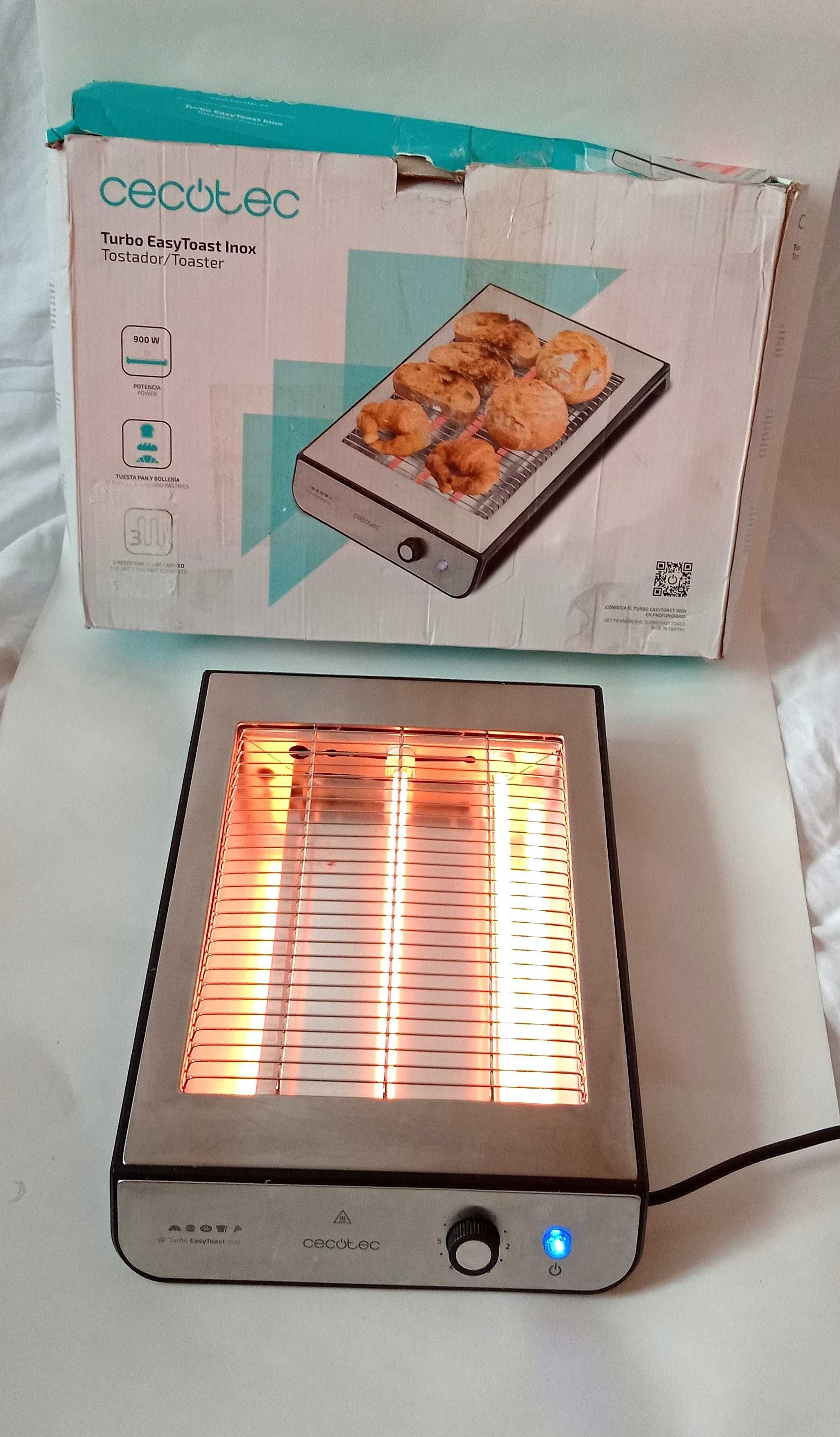 Toster opiekacz cecotec turbo easy toast inox 900W Krak w
