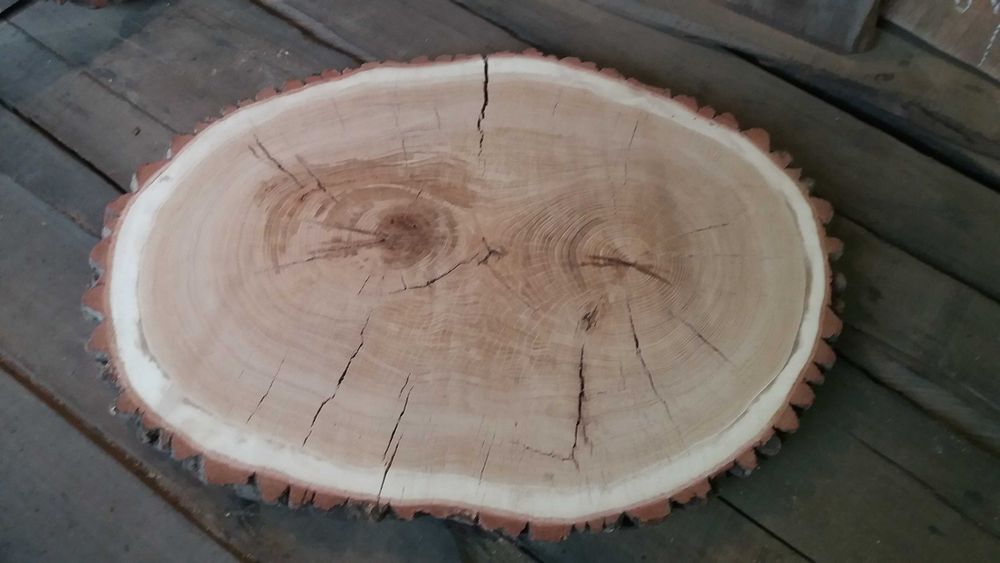 Спил Дуба Слэб Дуб Срез Доска Круглая Столешница