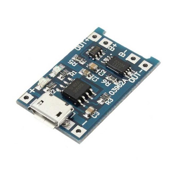 Kit Suporte Adaptador Individual De Pilha 18650 + TP4056