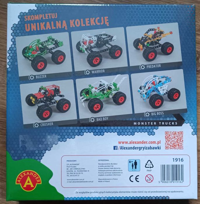 Alexander - Mały konstruktor - Predator Monster Truck - 1916