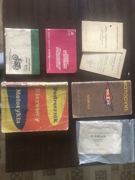 Książki serwisowe komar wsk romet