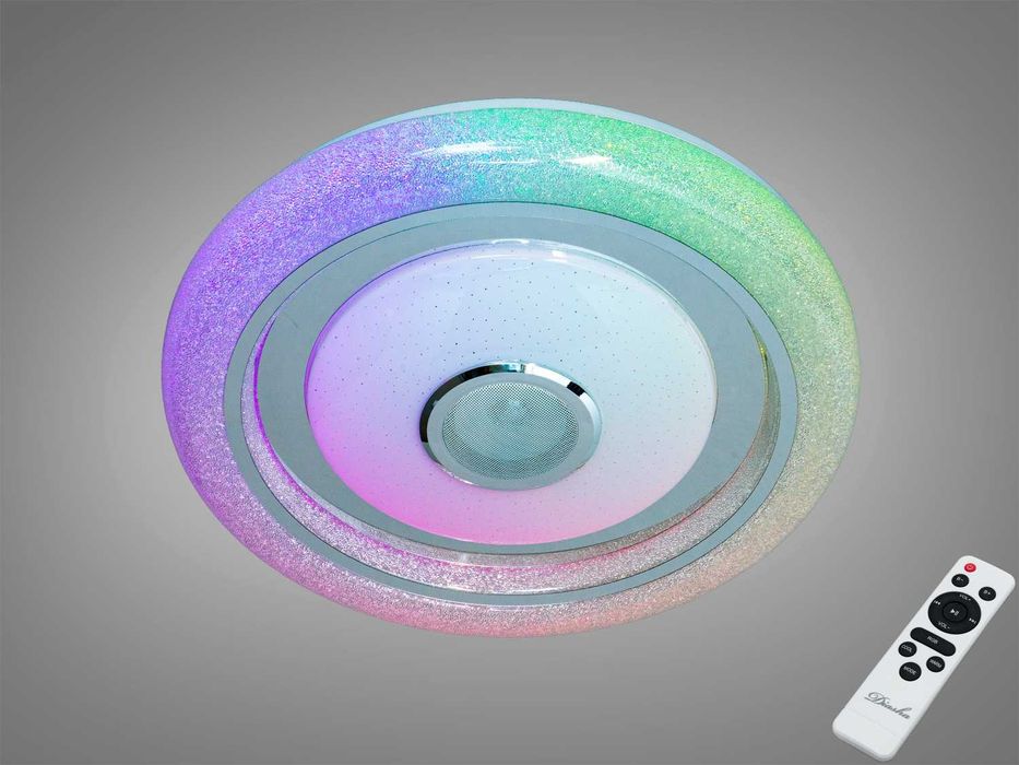 Люстра стельова Smart білого кольору 80 Вт RGB