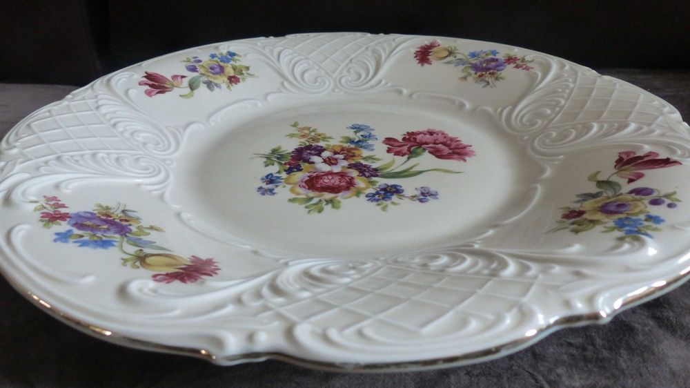 duży talerz dekorowany niemiecka porcelana