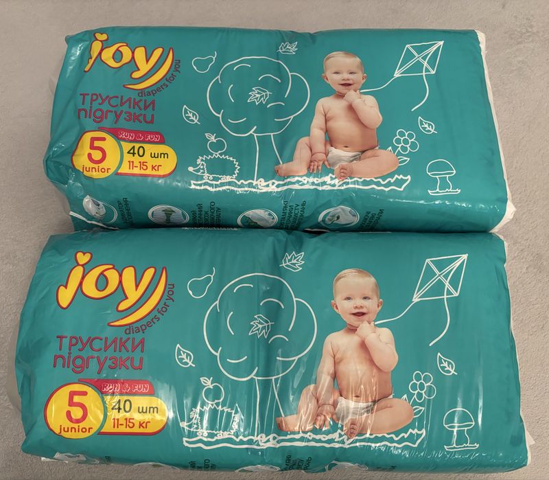 Продам дитячі підгузки Joy