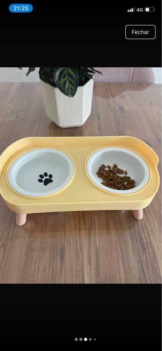 Comedouro elevado para pets