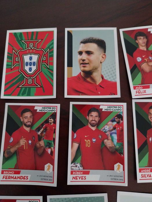 Conjunto 12 cromos da Seleção Portuguesa de Futebol (Fome de Vencer)