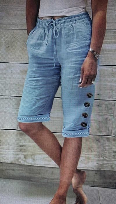 Spodnie letnie, szorty bawełniane, XXL