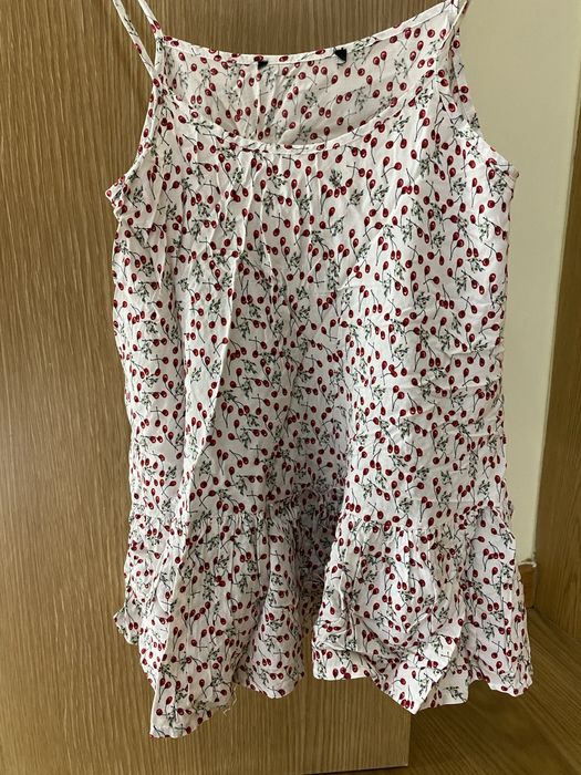 Top peplum colorido floral