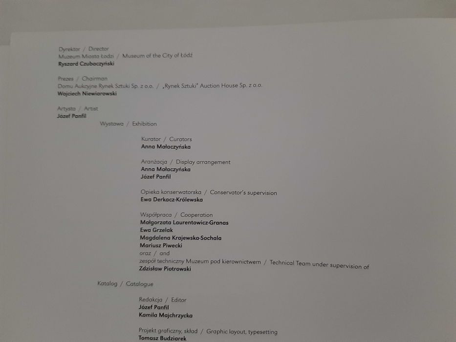 Józef Panfil. Malarstwo / Paintings - album