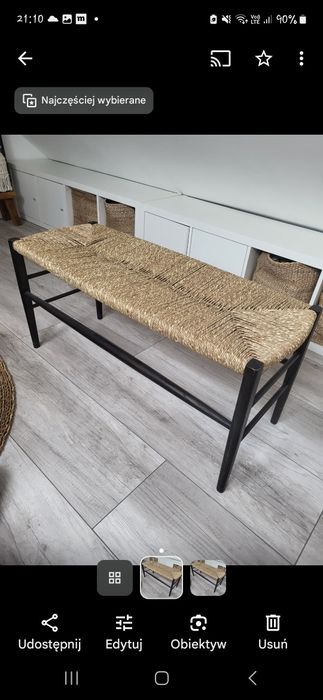 Ławeczka z drzewa jesionowego zara home