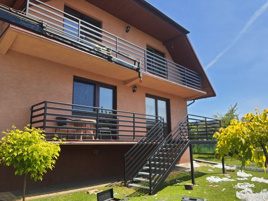 Balustrada panelowa 80x20 ocynk ogniowy