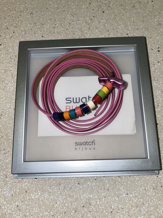 Pulseiras Swatch Rosa e Azul