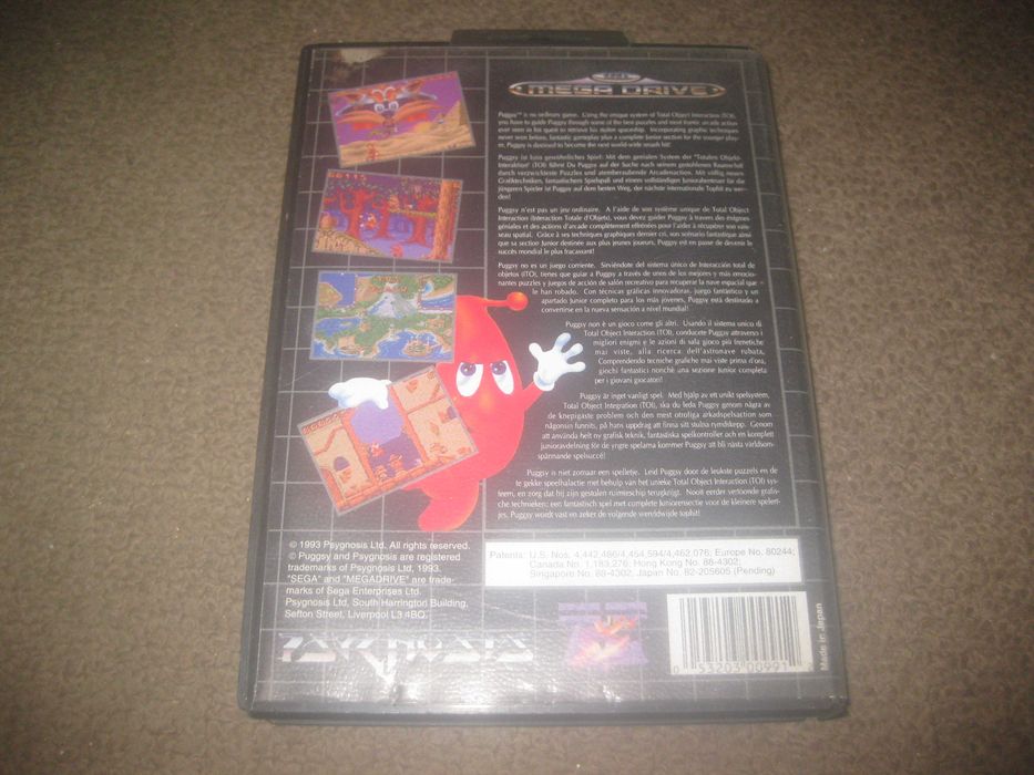 Jogo "Puggsy" para Sega Mega Drive/Completo!